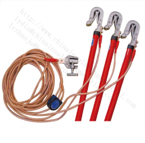 portable ground earth rod/earth wire set and clamp