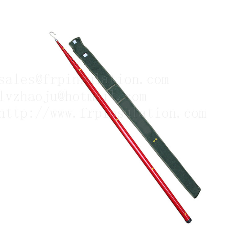 FRP Telescopic fiberglass height measurement rod/stick