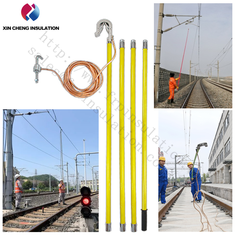 Special track grounding wire for electrified highspeed railway and